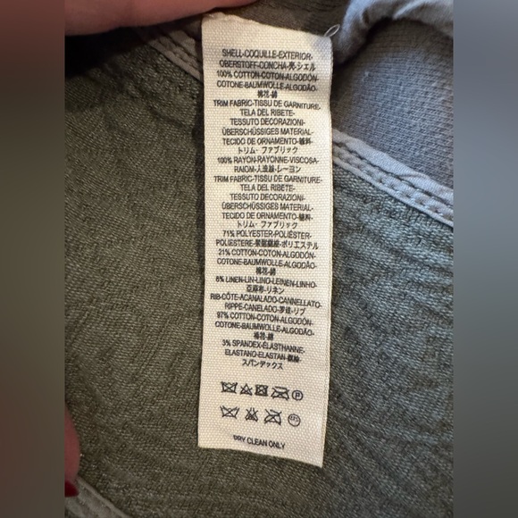 Free People Military Ruffles Jacket in Olive Green - Picture 7 of 7